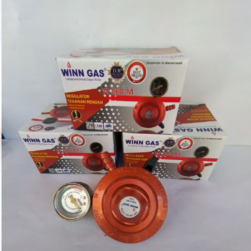 REGULATOR WINN GAS W 268 METER BER SNI REGULATOR ANTI BOCOR