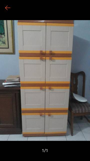 Lemari Plastik Susun 4 Jumbo Pintu GALAXY HITS