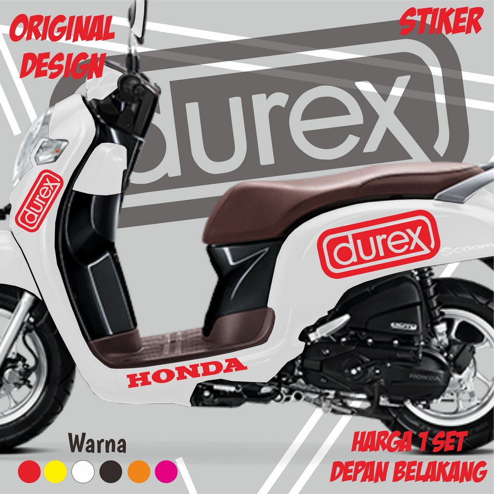 BISA CUSTOM NAMA /Sticker Scoopy DUREX Satu Set /all varian
