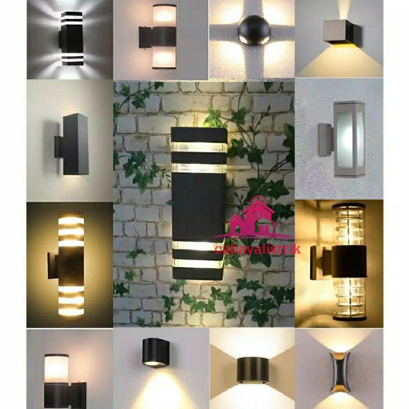 Lampu Dinding Pilar Outdoor Besar Wall Lamp Minimalis/lampu dingding/wall light