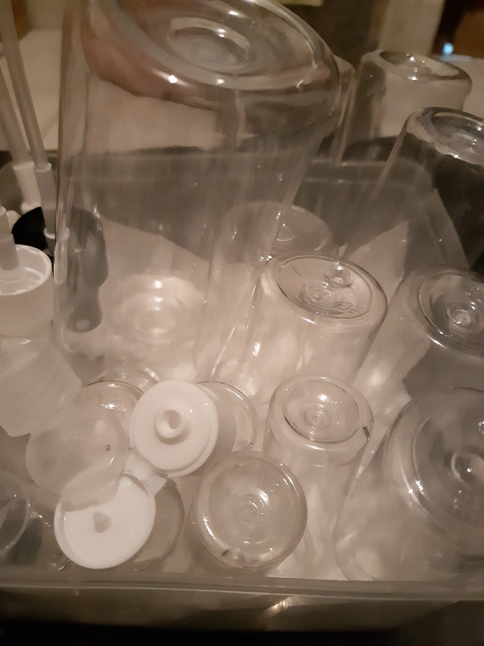 Botol Pet 60 Ml Natural Tutup Flip Top Putih / Botol Flip Top 60 Ml