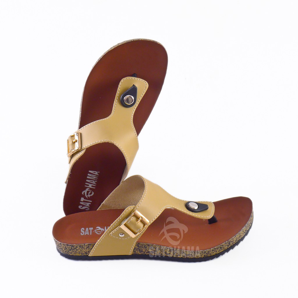 Satohama Sandal Flat Wanita Santai Footbed ST04