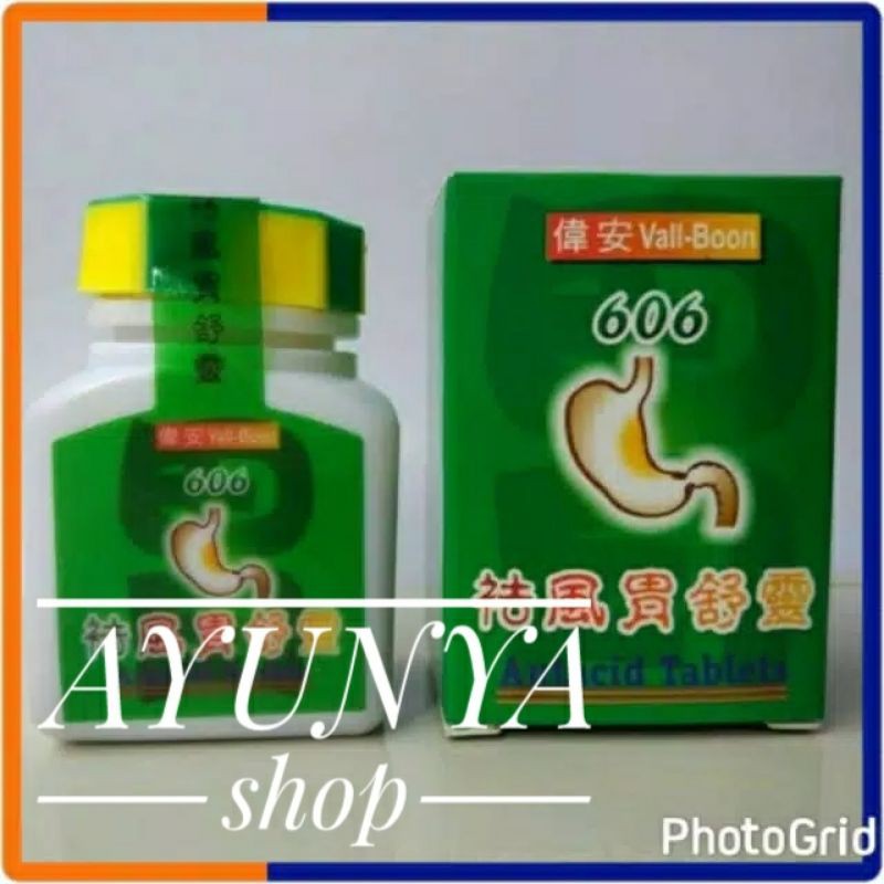 Obat Maag Nyeri Asam Lambung Vall Boon 606 Antacid Tablets Obat Herbal Cina Original Ayunyashop Shopee Indonesia