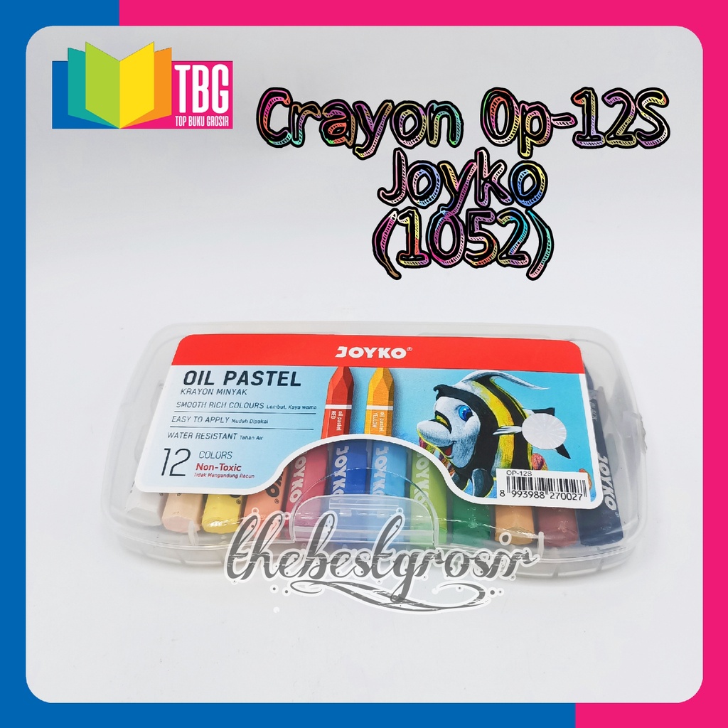 Jual 1 Set 12 Warna Crayon Joyko Oil Pastel Op 12s Joyko Krayon