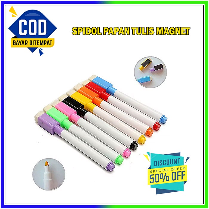 

Spidol Whiteboard Wipe And Clean - Spidol Papan Tulis Bisa Dihapus Warna