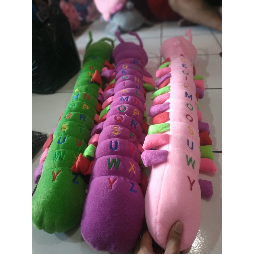 BONEKA ULIL UKURAN XL BONEKA ULIL ULAT LUCU