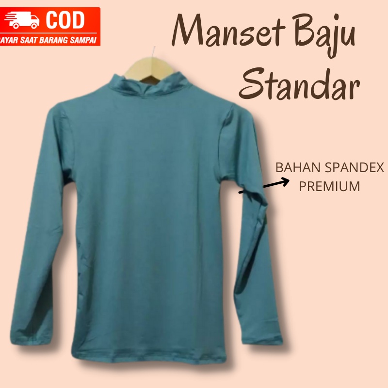 MANSET BAJU LENGAN PANJANG SPANDEX PREMIUM MANSET BAJU TURTLE NECK MANSET TERBARU ATASAN MUSLIM