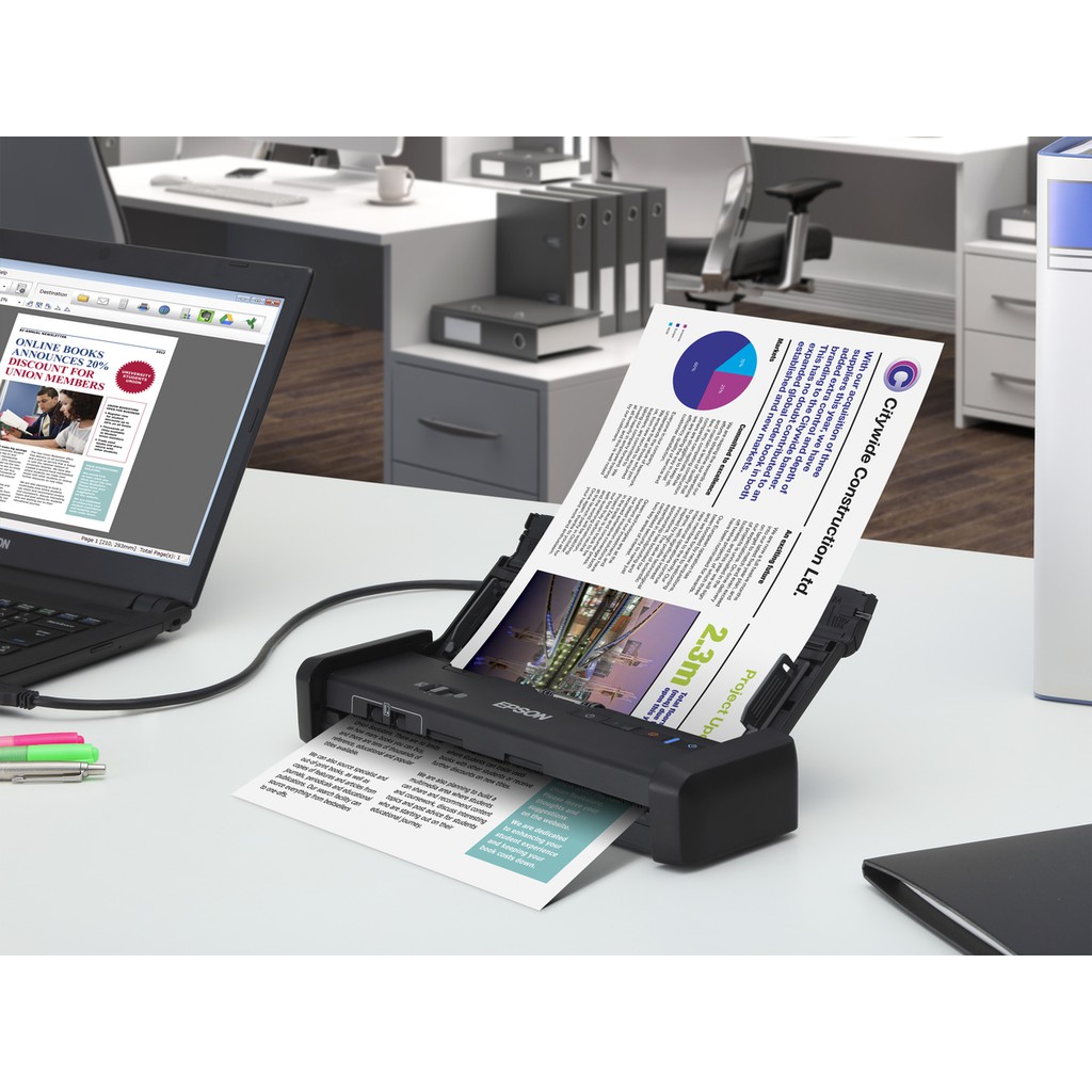 Scanner EPSON DS-310 Portable Sheet-fed Document Garansi Resmi