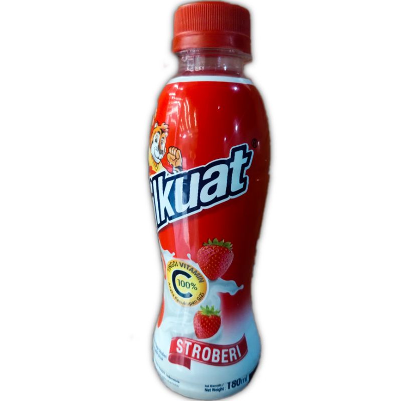 Milkuat Botol Stroberi 180ml
