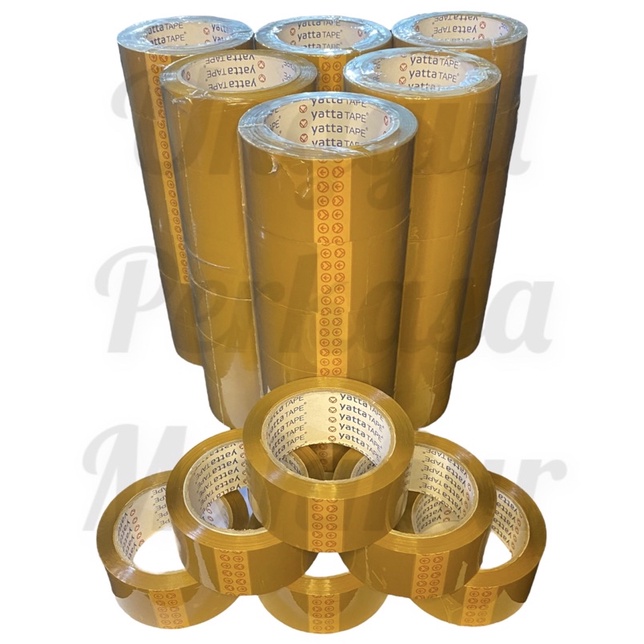 

LAKBAN BESAR COKLAT 2inch 48mmX80yard per roll isi 6pcs OPP TAPE PREMIUM ISOLASI SOLASI SELOTIP