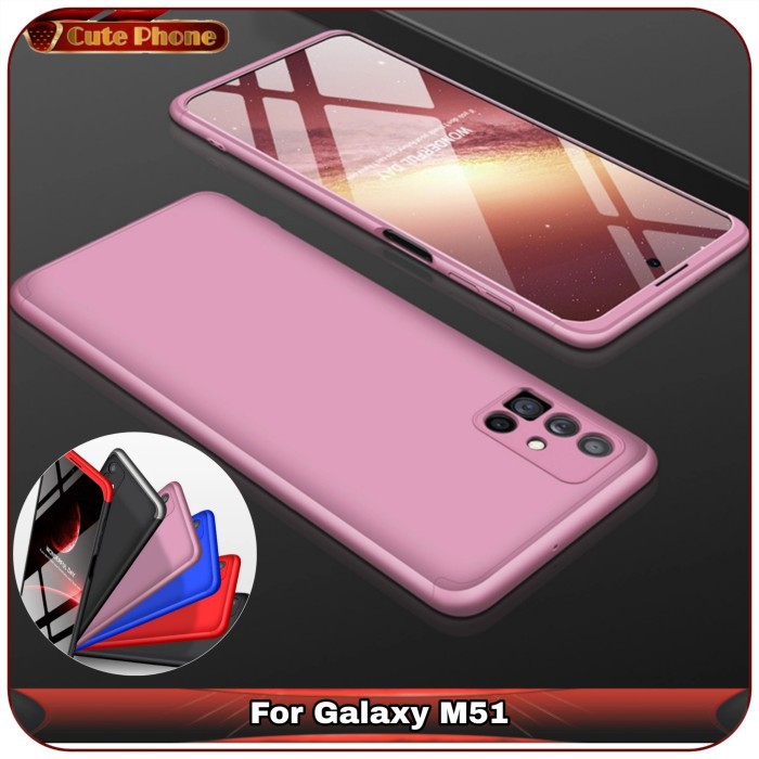 Casing Hard Case Samsung Galaxy M51 Slim Fit Armor 360 Full Cover GKK
