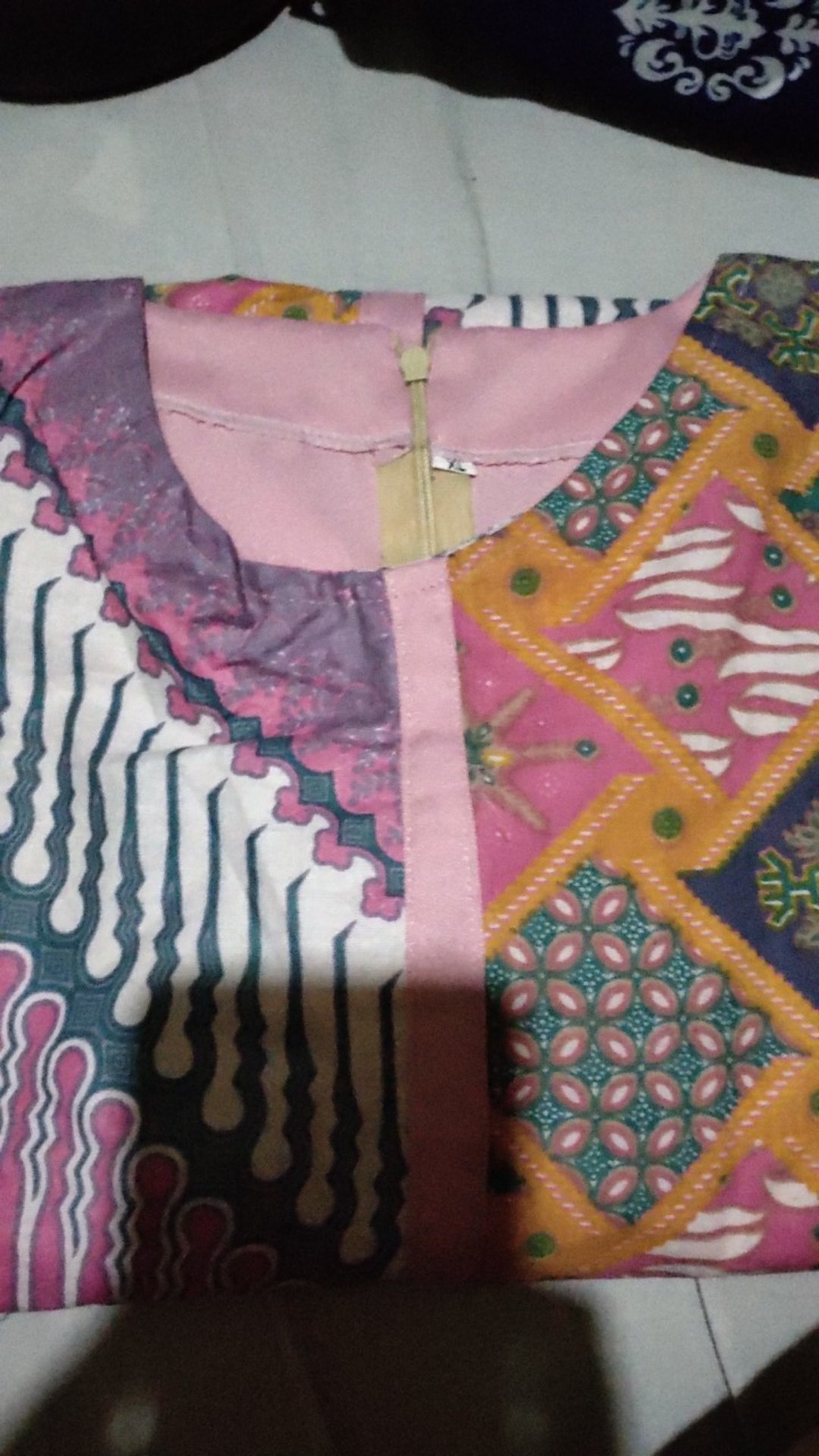 Tey-17 Batik Wanita Asj Sa Hrb026 Kenongo Kemeja Tosca Pendek