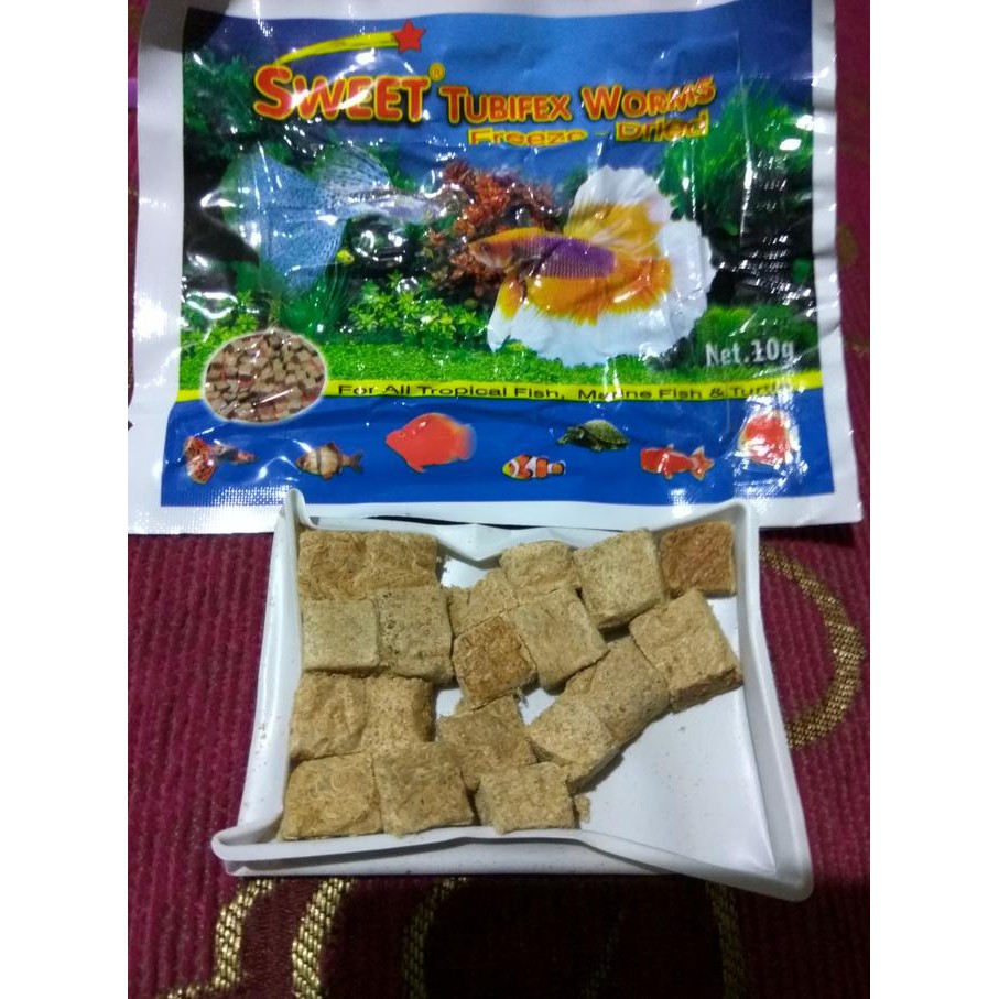 

Cacing Tubifex Kering 10gr