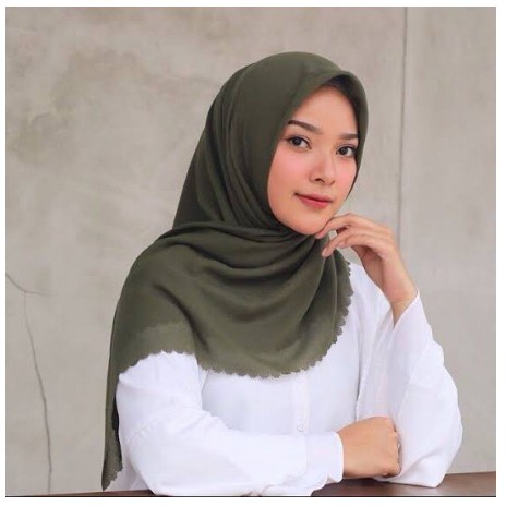 HIJAB SEGI EMPAT BELLA LASERCUT BELLA SQUARE POTTON LASERCUT POLLYCOTTON