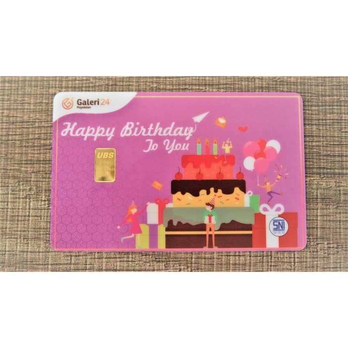 

Galeri 24 Logam Mulia Gift - Happy Birthday 0.5 gr