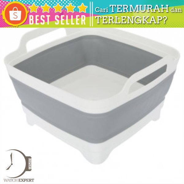 AsyPets Rak Keranjang Buah Lipat Bowl Foldable Collapsible - ST361 - Gray