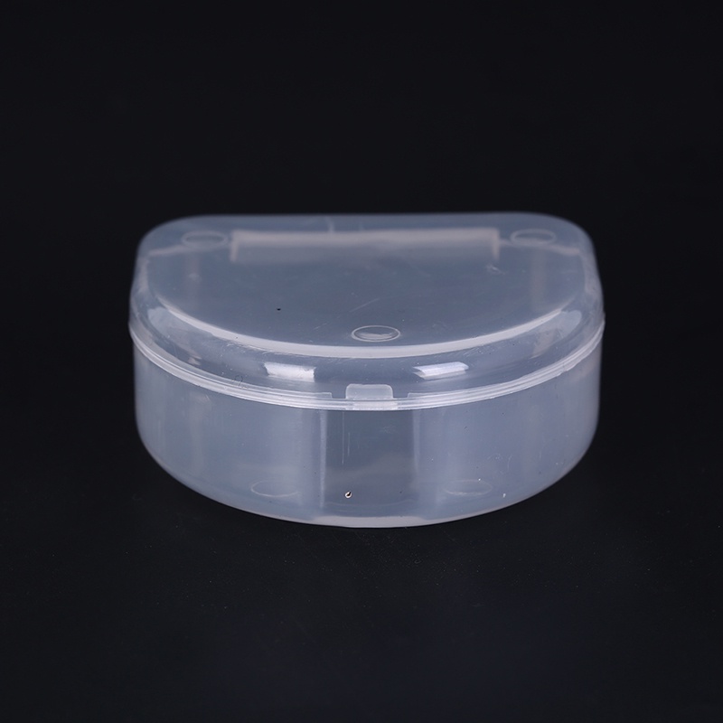 {LUCKID}1pc dental box denture teeth storage case mouth guard container 6.4x6.5x2.5cm