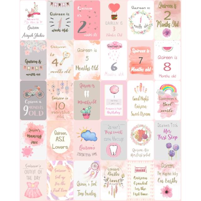 

katalog milestone card edisi watercolor