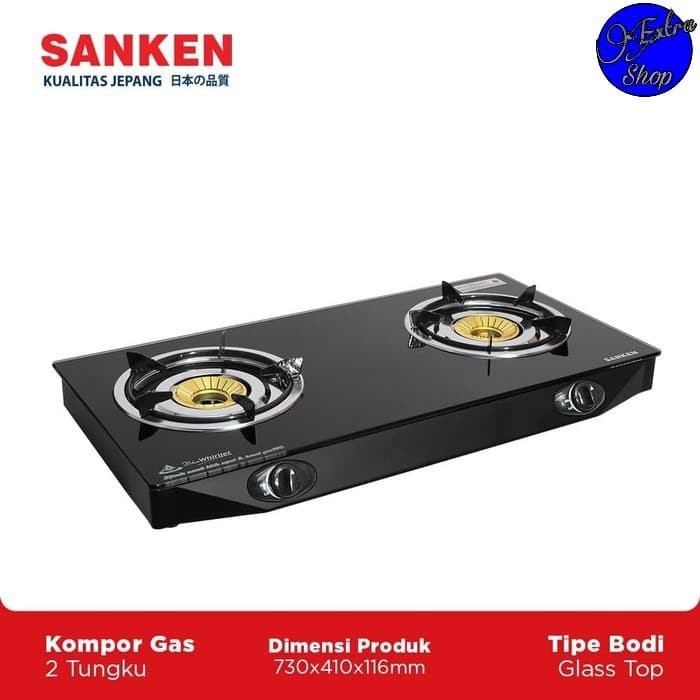 SANKEN Kompor Gas 2 Tungku SG-369 DX2