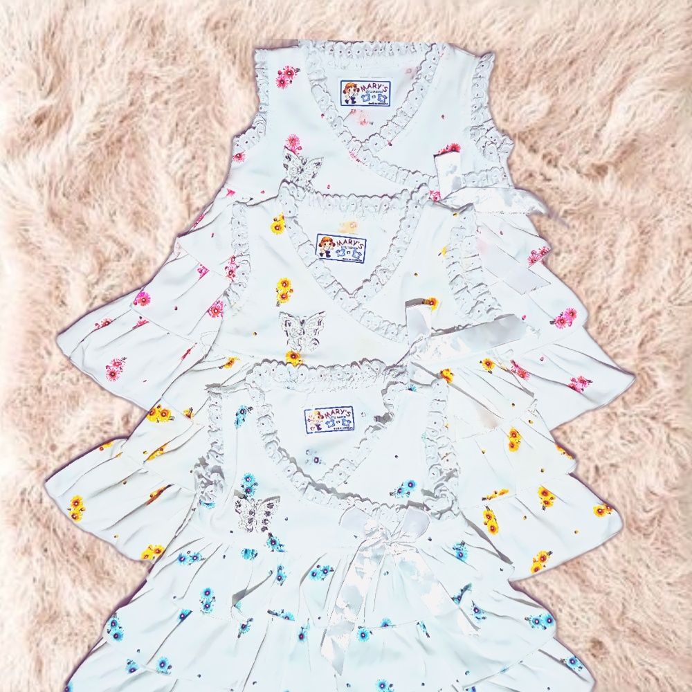 Dress Bayi || Baju bayi anak perempuan Little Dress Baby Hanbok Korea Motif Bunga