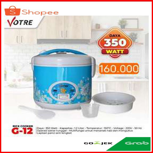 Magic com Rice cooker 1,2 liter Votre G-12 / Mejikom Murah / Mejikom 1,2 Liter / Bisa Bayar Ditempat