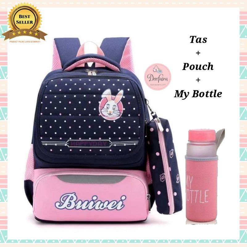 Tas Ransel Anak Tas Sekolah Anak PerempuannTas Wanita Set My Bottle dan Pouch Pensil