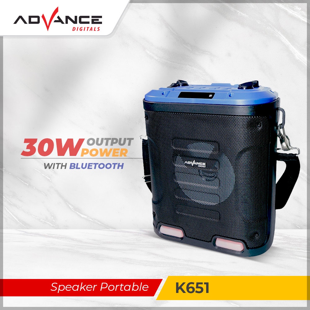 Advance Speaker BLUETOOTH K651 + FREE MIC Garansi 1 Tahun