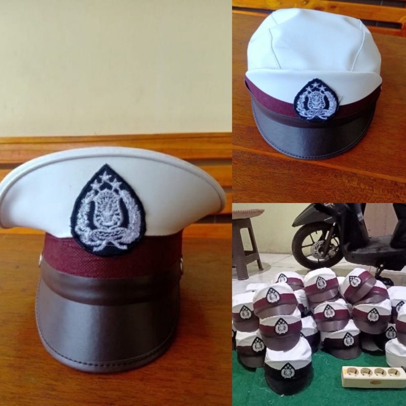 TOPI POLISI ANAK/ POCIL/ TOPI POLISI ANAK SATLANTAS/ TOPI POLISI SATLANTAS TK PAUD POLISI CILIK