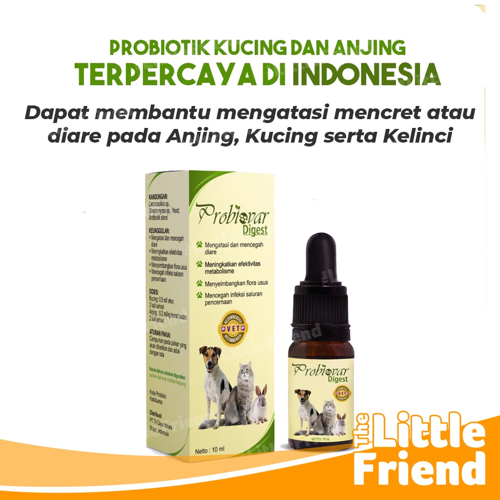 Obat Diare Mencret Pencernaan Kucing Anjing Kelinci Probiotik PROBIOVAR DIGEST