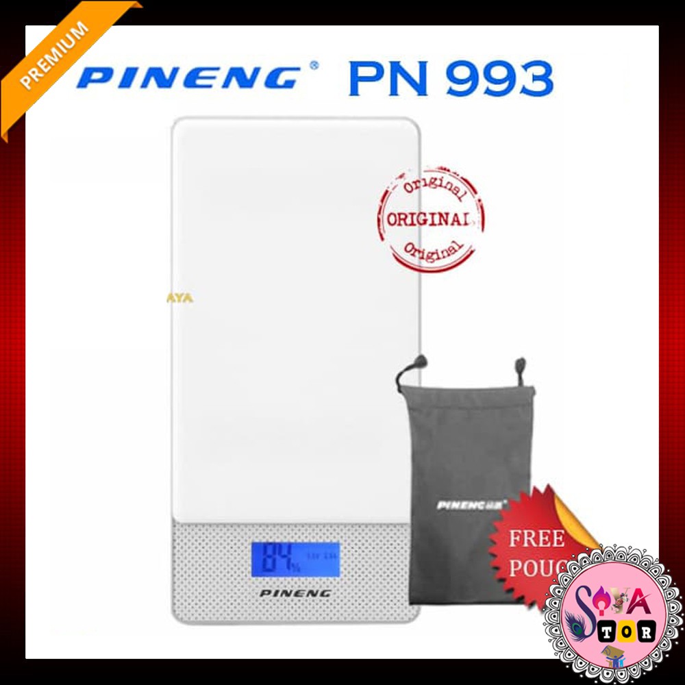QUICK CHARGE 3.0 Pineng PN-993 Powerbank Pineng PN 993 10000 mAh BLUE  Top Brand powerbank di Asia