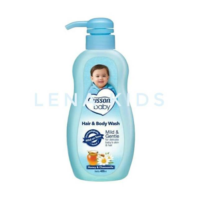 Cussons baby hair and body wash 400ml kemasan botol pump cusson sabun sampo bayi sabun cair bayi