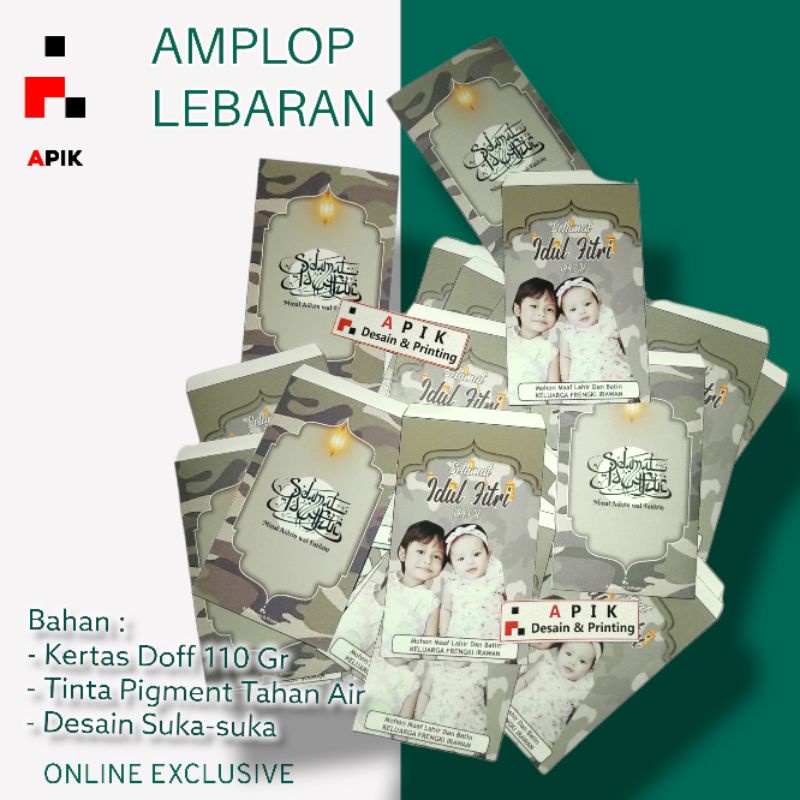 

Amplop Desain suka-suka Uk. 5x10 cm