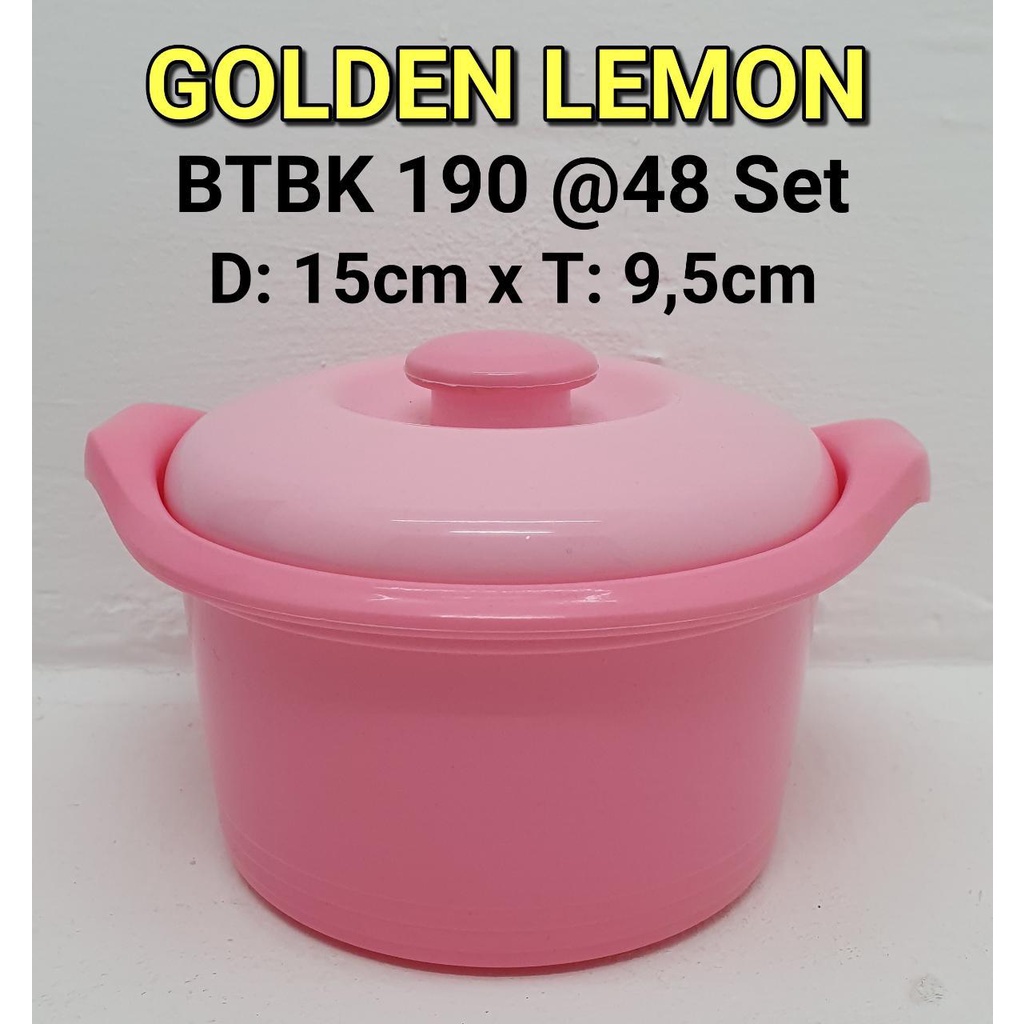 basi tutup bulat kecil pink golden lemon BTBK 190