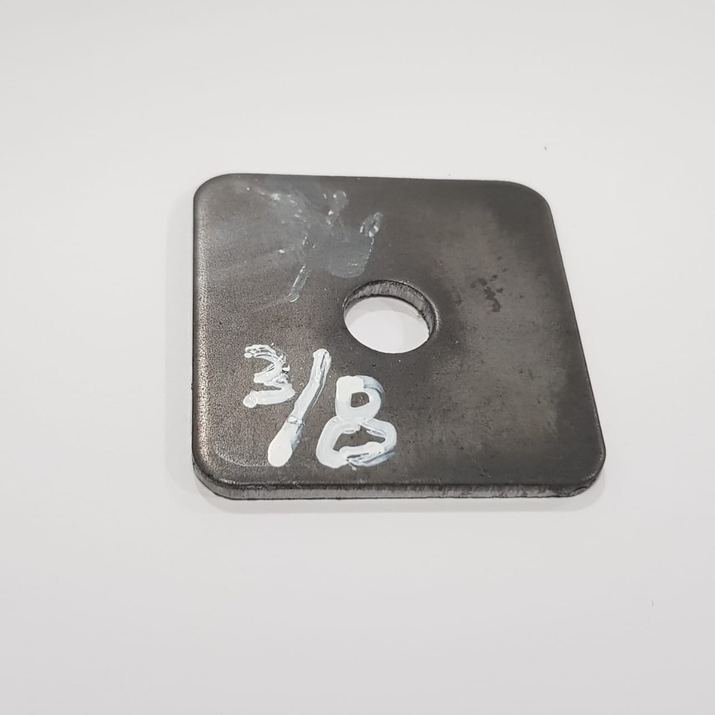 Ring plat kotak 3/8" inch / washer / ring plat segi empat / ring petak / ring plat besi kotak hitam 