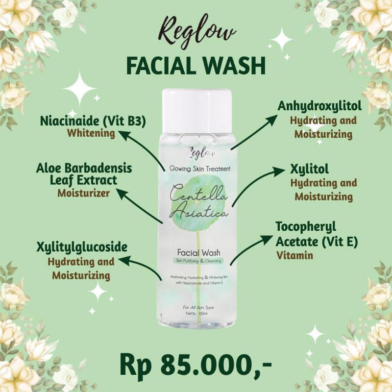 REGLOW SKIN CARE SERIES 100% ORIGINAL BPOM-5