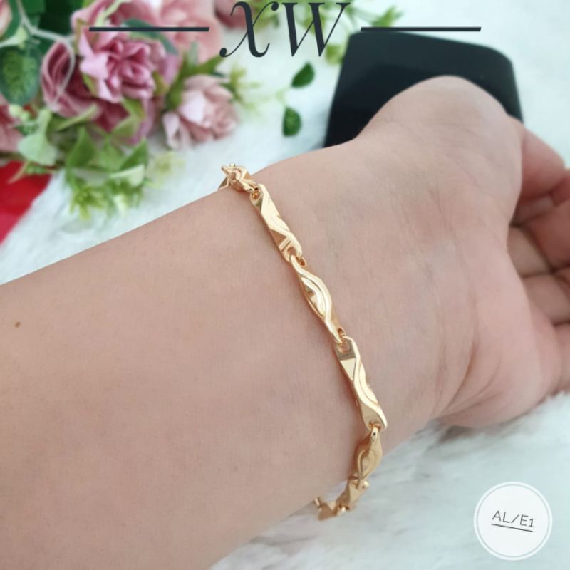 Gelang Tangan Fashion Warna 24k GAL08001