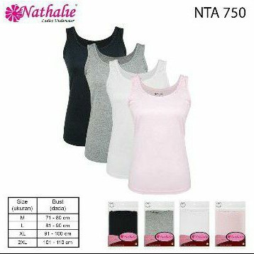 Nathalie tanktop wanita dewasa fleksibel NTA 750 hokkyshop