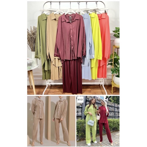 Set kemeja & celana import Grosir Pgmta Kode 8112 serian isi 6 pcs