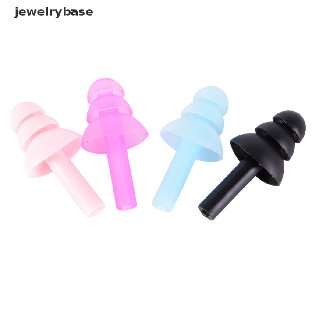 4 Pcs Ear Plugs Bahan Silikon Anti Bising Untuk Belajar Tidur