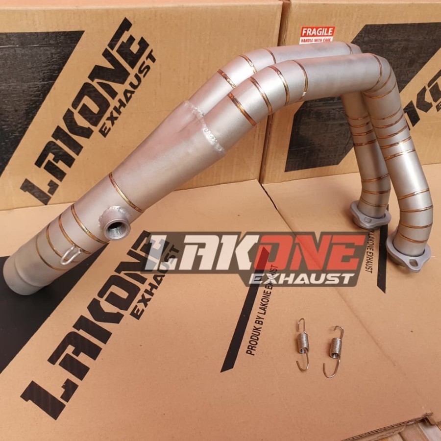 HEADER / PIPA LEHER KAWASAKI ER6 - ER650 - ER6N FINISHING SANDBLAST (diameter 2inch/50mm)