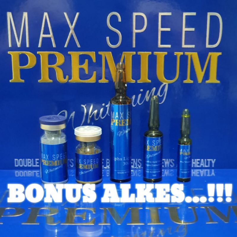 MAX SPEED PREMIUM WHITENING infus whitening FREE ALKES