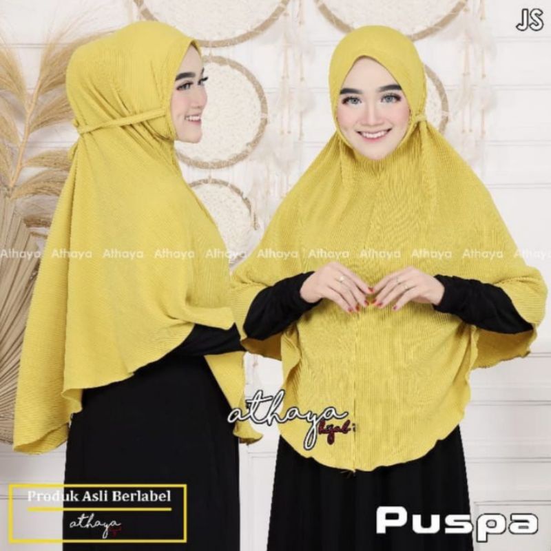 Bergo Plisket Jumbo Puspa by Athaya Hijab