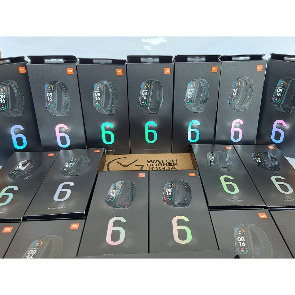 TAM Xiaomi Mi Band 6 5 GLOBAL Version Colored Screen AMOLED ORIGINAL Smartwatch Miband 6 - Mi Band