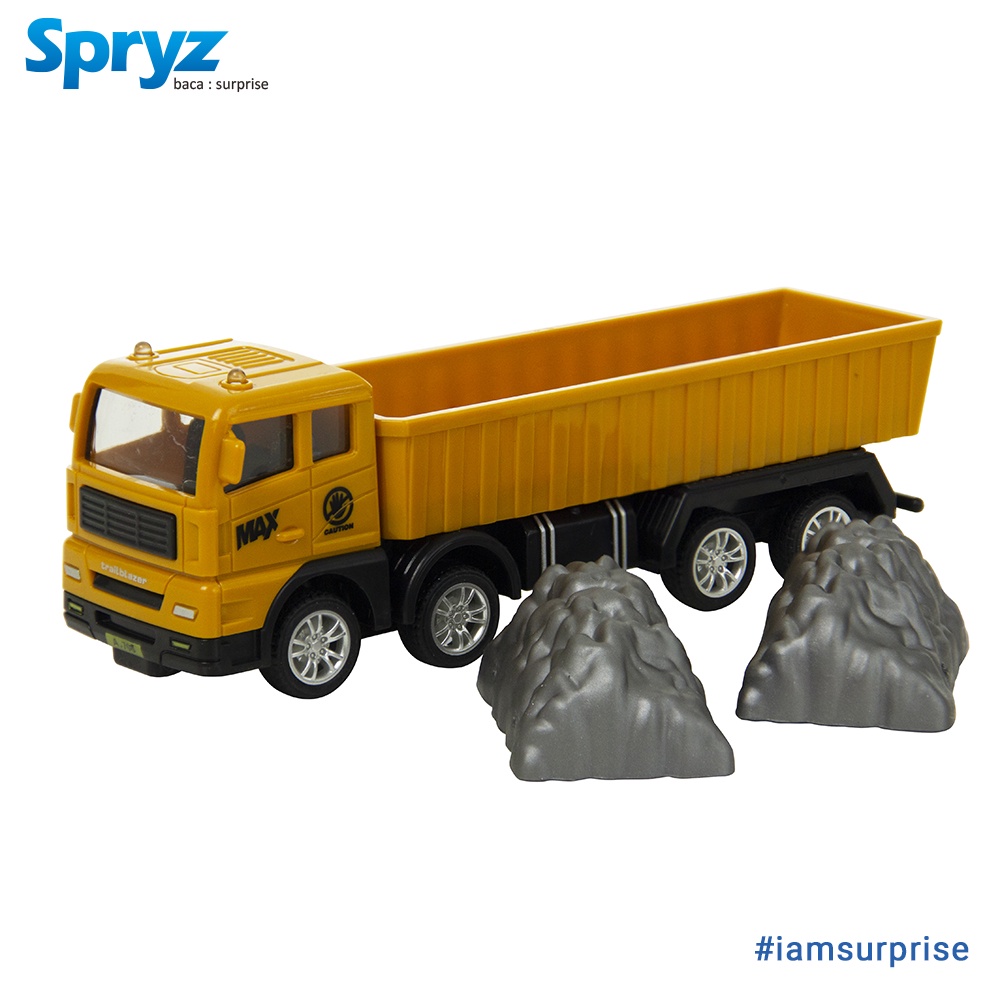 Spryz Construx 1:55 Truk Konstruksi Mainan Miniatur