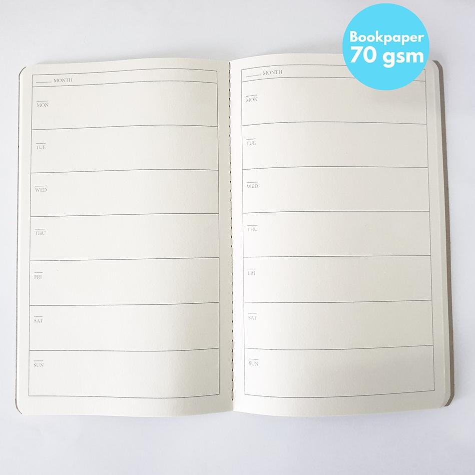 

[Q-ICY ✪] Weekly Journal - Notebook - Agenda - Planner Softcover-proses cepat