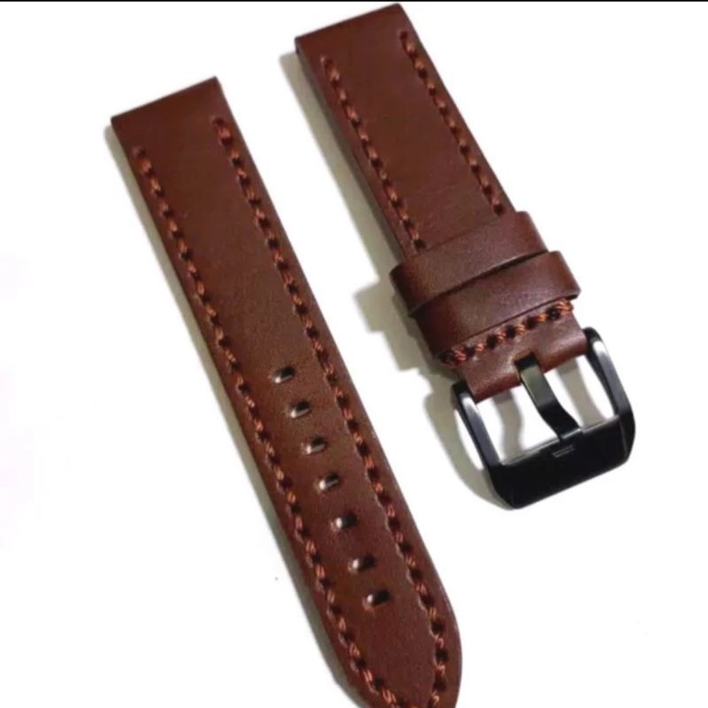 strap jam tangan kulit original tebal lentur buckle hitam strap jam tangan original grosir tali kulit