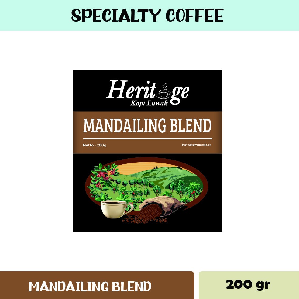 Kopi Mandailing Blend 200 gr