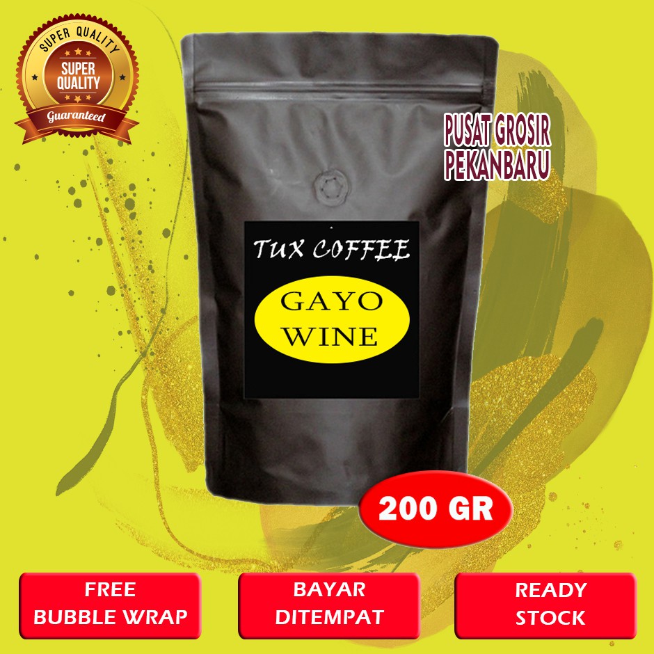 

KOPI Biji Kopi Arabika Gayo Wine 200gr Coffee Beans