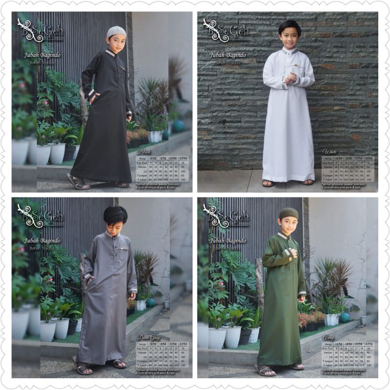 Basegeh || Jubah Anak-Remaja Bagindo Series