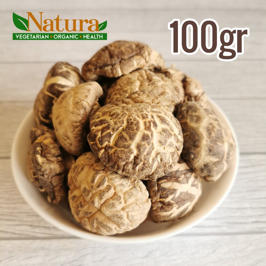 

Jamur Shitake Hioko Kering Premium 100gr Vegetarian Vegan